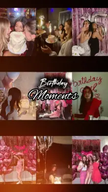 Birthday moments CapCut template