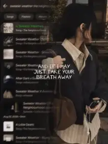 Sweater Weather CapCut template